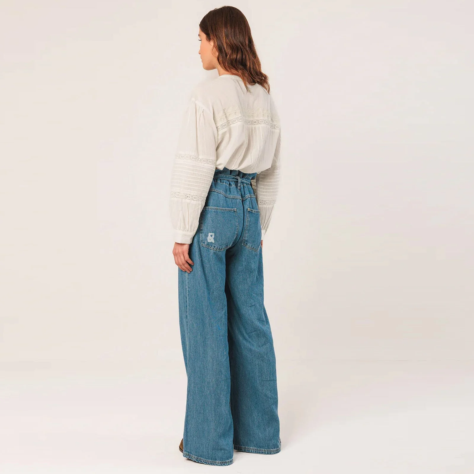 Embroidery Cotton Blouse blanco - Image 4